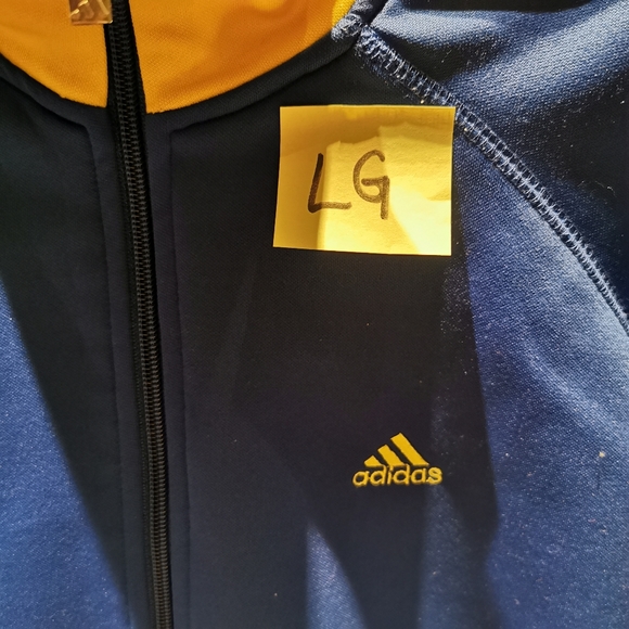 Mens large Early 2000s Adidas Zip - Picture 2 of 4